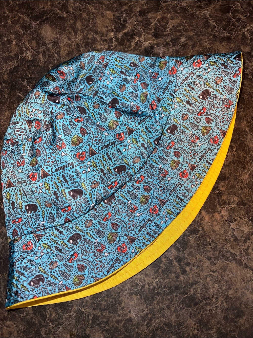 Floppy Tops Kids 3T Camping Bucket Hat